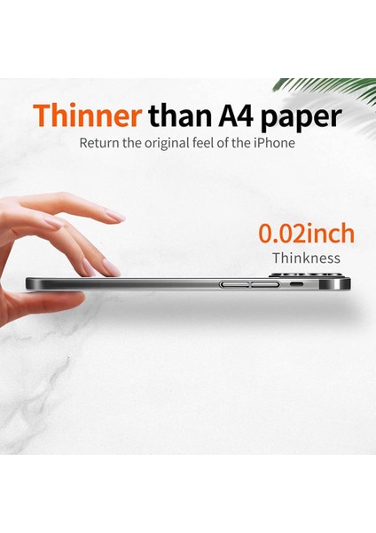 Apple iPhone 14 Kılıf Sararmayan Ince Şeffaf Sert Pc White Kapak fiyatları