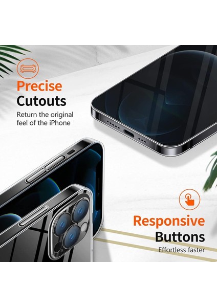 Apple iPhone 14 Kılıf Sararmayan Ince Şeffaf Sert Pc White Kapak indirimleri