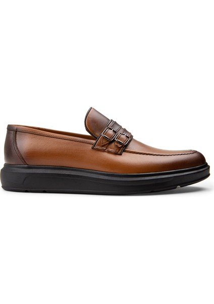 Hakiki Deri Taba Rengi Comfort Erkek Loafer