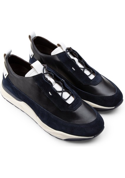 Hakiki Süet Lacivert Sneaker Erkek Ayakkabı