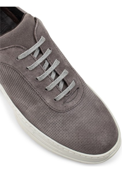 Hakiki Süet Gri Sneaker Erkek Ayakkabı