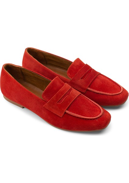 Hakiki Süet Kırmızı Kadın Babet fiyatları