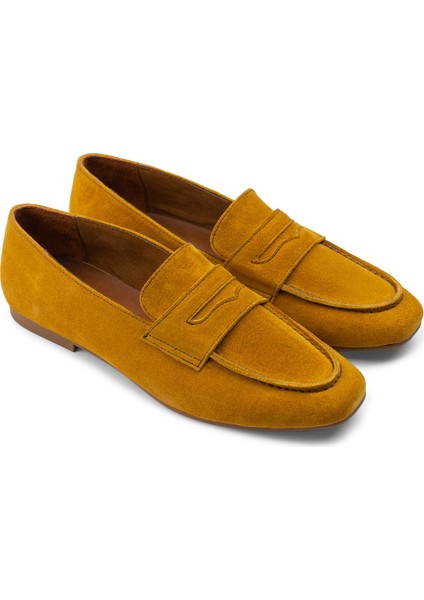 Hakiki Süet Sarı Kadın Babet fiyatları