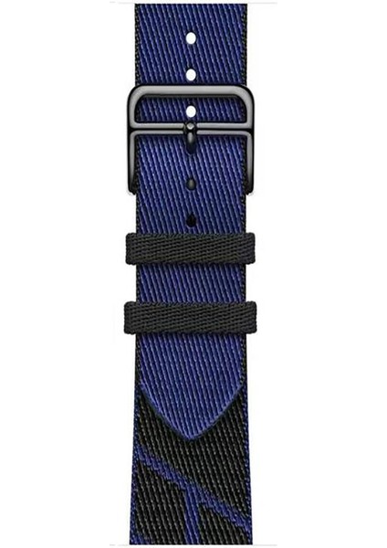 Apple Watch Ultra 49 mm Uyumlu Hermes Hasır Kumaş Kordon Renkli Özgün Tasarım Kayış