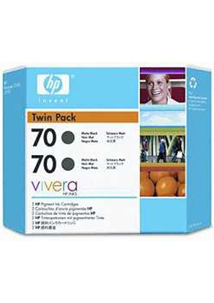 70 Orjinal Mat Siyah Kartuş 2li Paket CB339A