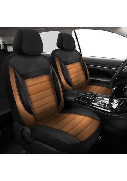 Fiat Palio Uyumlu Koltuk Kılıfı Enigma Serisi - Taba