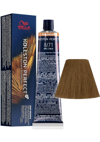 Koleston Perfect Me+ 8/71 Kremalı Kahve Saç Boyası 60ML