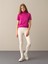 Kadın Fuşya Rahat Kesim Basic Kazak 1