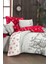 Dolce Kırmızı Çift Kişilik %100 Pamuk Flanel (Pazen) Nevresim Takımı 3