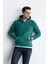 Kapşonlu Slimfit Polar Erkek Sweatshirt 1