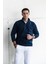 Slimfit Fermuar Yaka Erkek Polar Sweatshirt 2