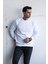 Slimfit Sıfır Yaka Basic 3 Iplik Erkek Sweatshirt 4