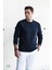 Slimfit Sıfır Yaka Basic 3 Iplik Erkek Sweatshirt 3