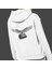 Kara Kartal Baskılı Cepli, Kapşonlu Beyaz Sweatshirt HK2165 2