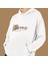 Kişiye Özel Isim Baskılı Cepli, Kapşonlu Beyaz Sweatshirt HK2158 1