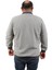 Mocgrande Büyük Beden Erkek Sweatshirt Polo Yaka 22714-ANTRASIT 3