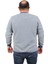 Büyük Beden Erkek Bisiklet Yaka Sweatshirt 22715-INDIGO 3