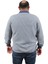Büyük Beden Erkek Sweatshirt Polo Yaka 22714-INDIGO 3