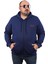 Mocgrande Büyük Beden Sweat Kapüşon Ninety One 22724 İndigo 2