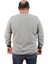 Büyük Beden Erkek Bisiklet Yaka Sweatshirt 22715-ANTRASIT 3