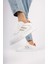 Unisex Garantili Ortopedik Hafif Esnek Sağlam Sneaker Spor Ayakkabı CNS.176 Beyaz Oranj 2