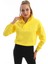 Fermuarlı Çıt Çıtlı Kadın Sweatshirt Sarı 1