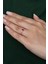 Gümüş Prenses Yüzük. Renkli Taşlı Ayarlanabilir Ölçü. Rose Gold Kaplama 925 Ayar Gümüş 4