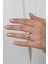 Gümüş Prenses Yüzük. Renkli Taşlı Ayarlanabilir Ölçü. Rose Gold Kaplama 925 Ayar Gümüş 3