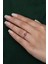 Gümüş Prenses Yüzük. Renkli Taşlı Ayarlanabilir Ölçü. Rose Gold Kaplama 925 Ayar Gümüş 5