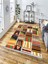 Dekoratif Kaymaz Taban Yıkanabilir Modern Halı DELÜX-4068 1