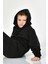 Kapüşonlu Erkek Çocuk Sweatshirt - Siyah Siyah - 8-10 Yaş 2