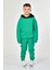 Cepli Kapüşonlu Erkek Çocuk Sweatshirt - Yeşil Yeşil - 8-10 Yaş 1