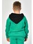 Cepli Kapüşonlu Erkek Çocuk Sweatshirt - Yeşil Yeşil - 8-10 Yaş 4