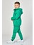 Cepli, Kapüşonlu, Fermuarlı Erkek Çocuk Sweatshirt - Yeşil Yeşil - 10-12 Yaş 3
