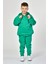 Cepli, Kapüşonlu, Fermuarlı Erkek Çocuk Sweatshirt - Yeşil Yeşil - 10-12 Yaş 5