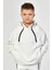 Cepli, Kapüşonlu, Fermuarlı Erkek Çocuk Sweatshirt - Beyaz Beyaz - 8-10 Yaş 2