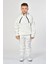 Cepli, Kapüşonlu, Fermuarlı Erkek Çocuk Sweatshirt - Beyaz Beyaz - 10-12 Yaş 1