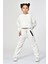 Bisiklet Yaka Crop Kız Çocuk Sweatshirt - Beyaz Beyaz - 8-10 Yaş 1