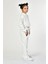Bisiklet Yaka Crop Kız Çocuk Sweatshirt - Beyaz Beyaz - 8-10 Yaş 5