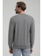 New World Polo Bisiklet Yaka Gri Slim Fit Sweatshirt 22FWM60123 5