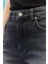 Kadın Carol Cropped Straight Fit Yüksek Bel Esnek Jean Kot Pantolon 3