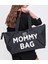 Siyah Mommy Bag Anne Bebek Bakım Çantası Geniş Hacimli Sağlam Omuz Askılı Günlük Bayan Çantası 1