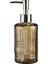 Cam Sıvı Sabunluk,yıldız Desenli Kahverengi 300ML 6,8X17,6CM 1