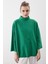 Düşük Kol Yakalı Yanlar Yırtmaçlı Örme Oversize Bluz 1