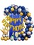 Happy Bırtday Gold Lacivert Temalı Balon Zincir Seti 1