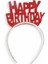 Eva Taç Happy Birthday Yazılı Kırmızı 1