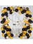 50 Adet Metalik Gold Gümüş Siyah Helyuma Uygun Balon ve 5 Metre Balon Zinciri 1
