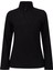 Pinna Yarım Fermuarlı Kadın Polar Sweatshirt Siyah 1