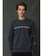 Sımple Erkek Sweatshirt Siyah 1