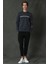 Sımple Erkek Sweatshirt Siyah 2